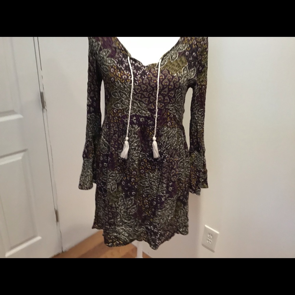 Sun & Shadow Boho hi low mini dress size M